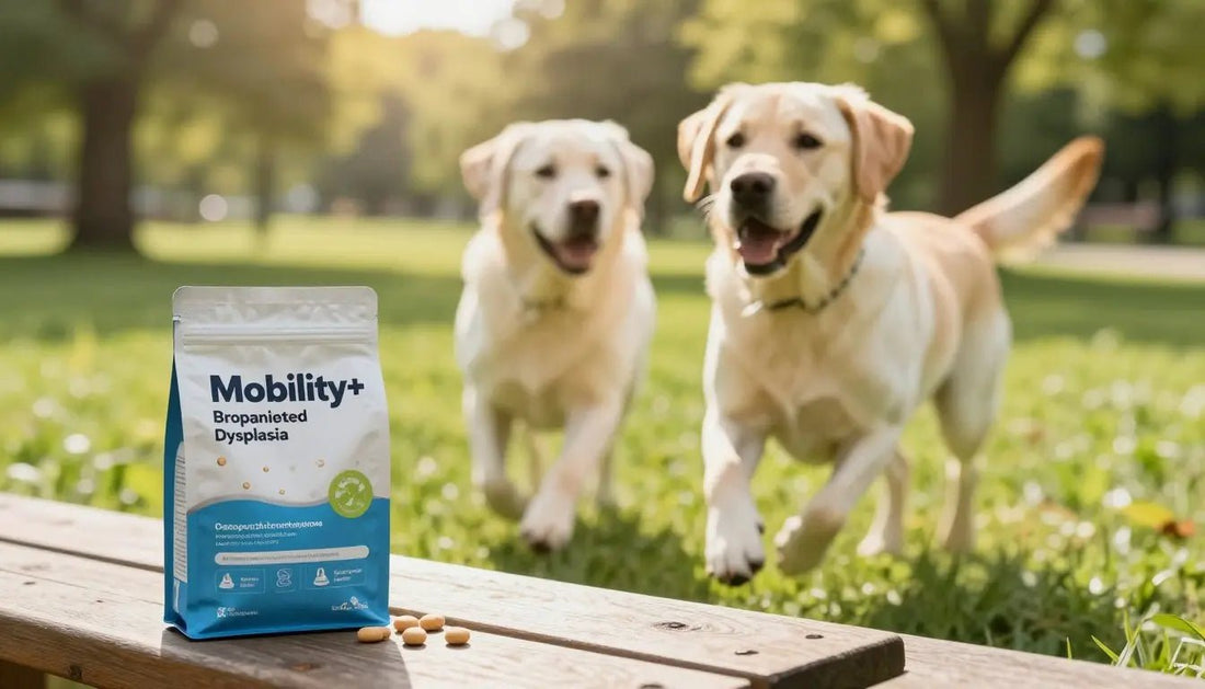 Complément alimentaire pour chien dysplasie : Mobility+ - Bounty Premium – Compléments pour chiens